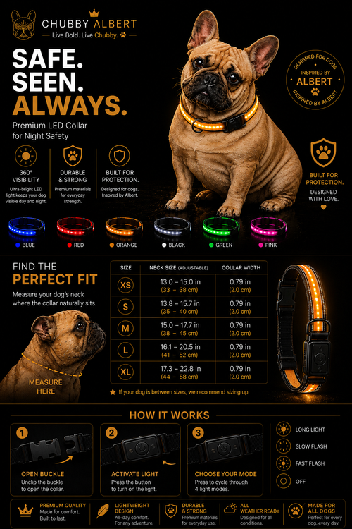 Chubby Albert™️ GlowSafe Collar